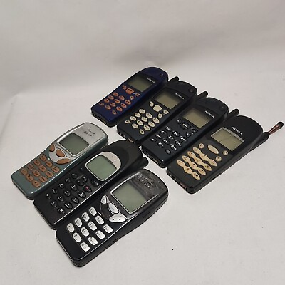 Lot of 7 Nokia Mobile Cell Phones 3210 5110 640 5130 650