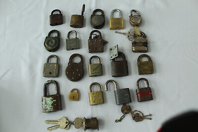 #ad Antique locks Lot of 19 Corbin Shurlock Shumaker Master Six Levers SALE 145$