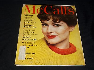 #ad 1960 NOVEMBER MCCALL#x27;S MAGAZINE NICE FASHION FRONT COVER E 5904