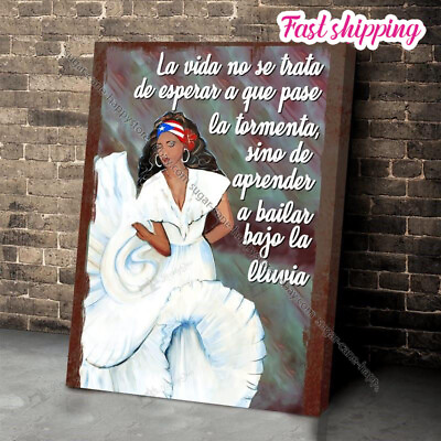 #ad Bomba Dance Rain Puerto Rico Bik21011507bid21011507 Poster Wall Art Vertical