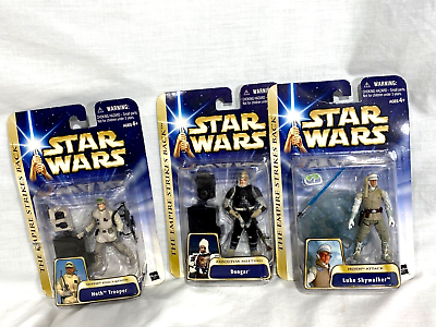 #ad Lot of 3 STAR WARS Action Figures Empire Strikes Back 2003 NEW