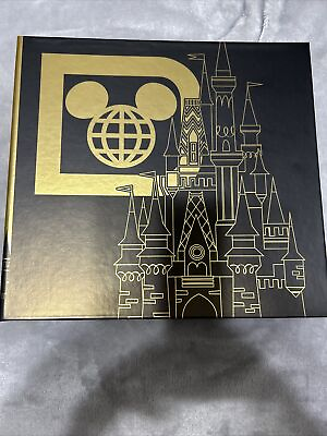 #ad 2024 Walt Disney World Magic Kingdom Black Gold Icon Photo Album New Memories
