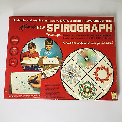 #ad Vintage Kenner#x27;s New Spirograph Drawing Set No. 401 1967 Complete Box Kit