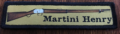 1x4 Martini Henry Rifle Morale Patch Zulu Tactical Military Army Badge Hook Flag