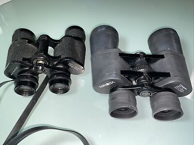 #ad Lot Of 2 Minolta Mk 7x50 Standard 7.8 410ft amp; SEARS 7x35mm 348ft Binoculars