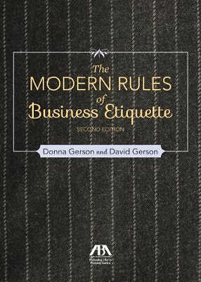 Modern Rules of Business Etiquette by Gerson David Paperback softback Book