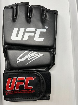 Georges St Pierre Signed UFC Glove Autographed JSA Witnessed COA