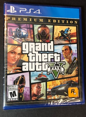Grand Theft Auto V GTA V GTA 5 Premium Edition PS4 NEW