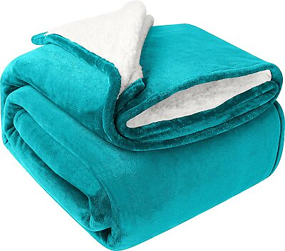 #ad Utopia Bedding Sherpa Bed Blanket 480GSM Plush Blanket Fleece Reversible Blanket