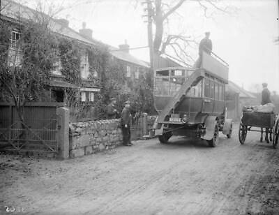 #ad Great Western Railway Motor Van Cross Lane Post Office The Lizard 1908 Photo