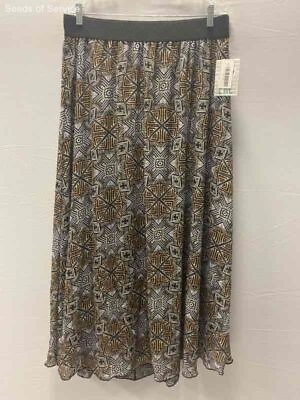 #ad LuLaRoe Multicolor Lined Full Straight Casual Skirt Womens 2XL