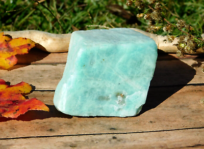 #ad Amazonite Natural Rough Stone Cubic Crystal Peaceful Energy Meditation Display