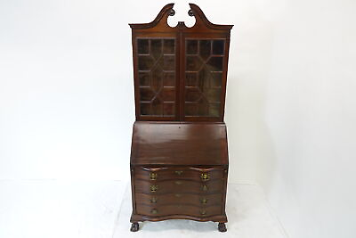 #ad Vintage Secretary Desk With Fine Woodwork 36quot; x 20quot; x 84.5quot;
