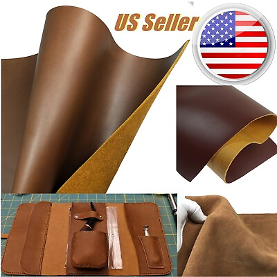 #ad Leather Cut Premium Genuine Cowhide 5 6 OZ Upholstery Leather Craft USA Stock