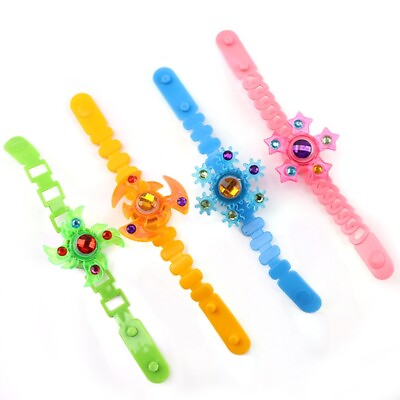 #ad Stress Toy LED Flashing Spinner Watchband Night Toy for Autistic Children Favor