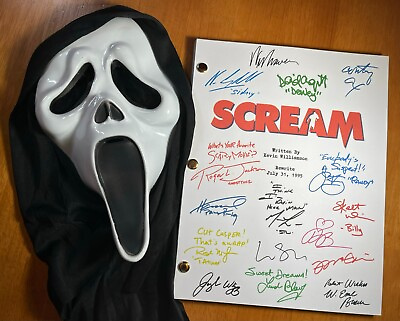 Scream Script Signed Autograph Reprints 119 Pages Ghost Face Scream 1996