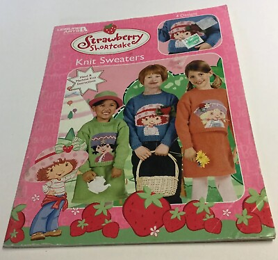 Strawberry Shortcake Machine Knit Patterns Book Sweaters Leisure Arts 3748
