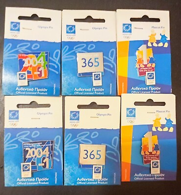 #ad Athens 2004 Olympic Games Pins #x27; Years To Go Series #x27; Complete Collection