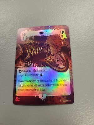 #ad Damp;D New Onslaught Promo Launch Kit Foil Mimic Monster Card New