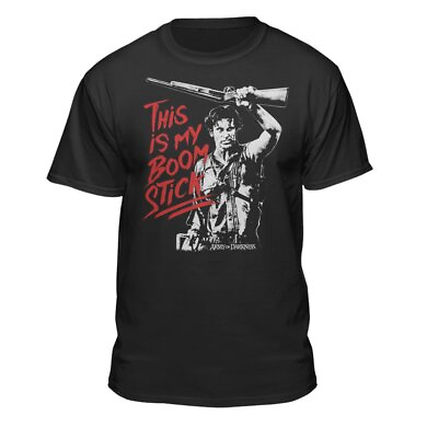 Army of Darkness Adult New T Shirt This is my Boomstick Photo Pose