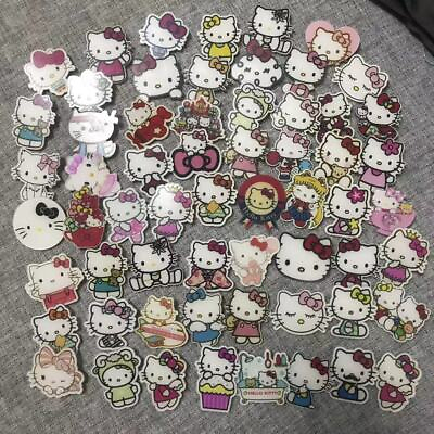 #ad 20pcs set Cute Hello Kitty Brooch Pin Acrylic Lapel Bag Clothes Badge Gift