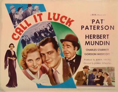 #ad Call It Luck Lobby Card Georgia Caine Pat Paterson Charles Movie Old Photo