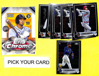 #ad 2022 Topps Chrome Baseball cards 1 220 PICK CHOOSE YOUR CARD TO COMPLETE SET