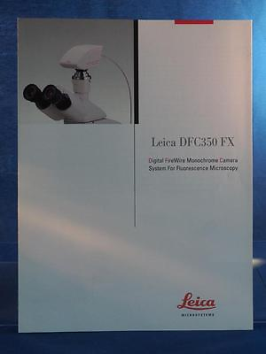 Leica DFC350 FX Digital Fire Wire Monochrome Camera System Catalogue Brochure dq