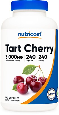 #ad Nutricost Tart Cherry Extract 3000mg Equivalent 240 Vegetarian Capsules