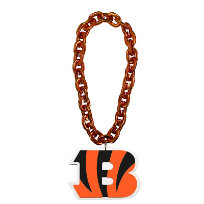 Cincinnati Bengals Fan Chain Necklace 4 COLORS FREE SHIPPING