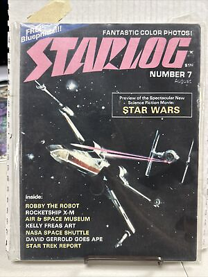 #ad Starlog #7 magazine cover art 2x3quot; fridge magnet Star Wars 70s Sci Fi