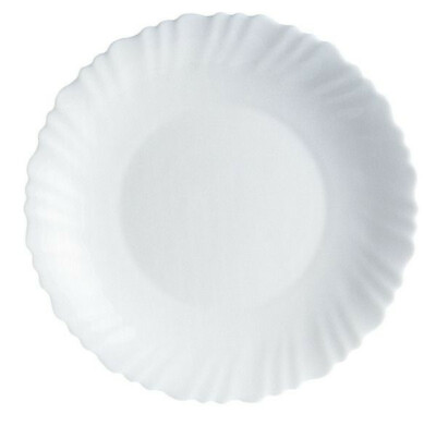 #ad #ad Luminarc Feston White Dinner Plate Tempered Glass 9.1 in
