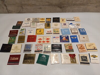 #ad Vintage Matchbooks w Matches Lot of 30 Random Pulled Assorted Advertising