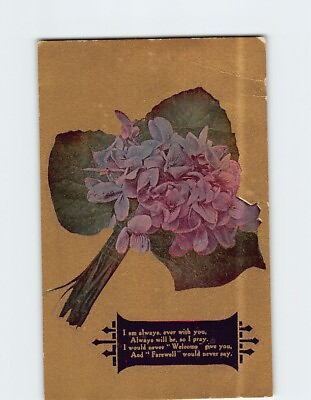 #ad Postcard Bouquet of Flowers Art Text Print