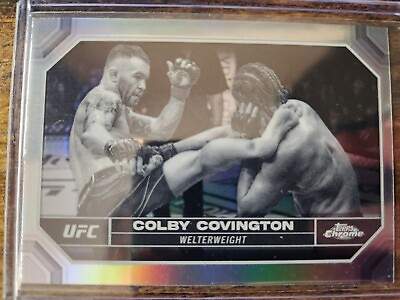 #ad 2024 Topps Chrome UFC Colby Covington Negative Refractor #48 Welterweight