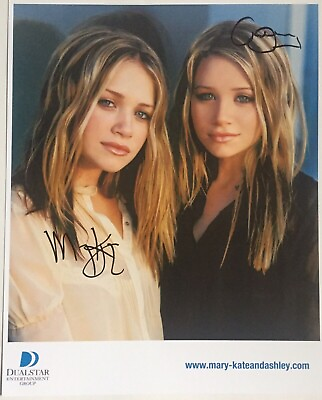 #ad Mary Kate amp; Ashley Olsen Signed Autographed Promo Photo Twins JSA LOA