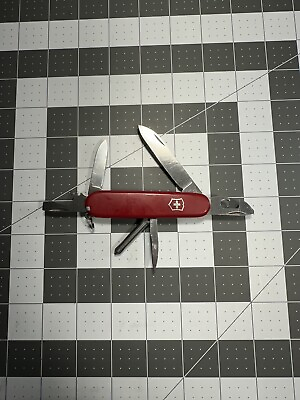 #ad Victorinox Tinker Swiss Army Pocket Knife 91MM Red Dull Parts Repair 5625