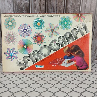 #ad Vintage Spirograph 1979 Kenner Mostly complete with original manual
