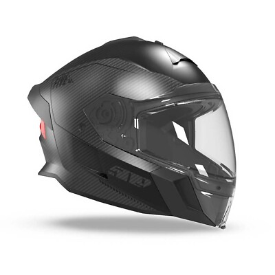 #ad 509 Delta V Carbon Ignite Snowmobile Helmet Heated Visor