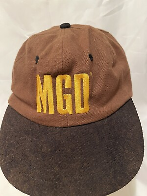 MGD Miller Genuine Draft It Jusr Comes Easy Hat Cap Brown Adjustable Strapback