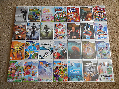 Nintendo Wii Games You Choose from Huge List $7.95 Each Buy 3 Get 4th 50% Off