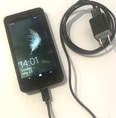 #ad Nokia Lumina 635 ATamp;T Windows Phone Smart Phone Black 8GB