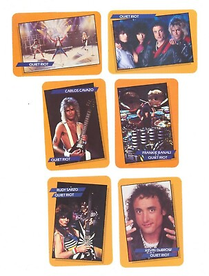 #ad Quiet Riot Rock Star Concert Card Complete Set of 6 Mint AGI 1985