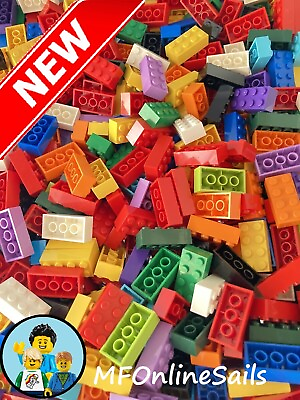 #ad **NEW** 100 2x4 LEGO bricks Random bulk lot mix of colors Part #3001 only