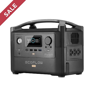 EcoFlow RIVER Pro Power Station 720Wh Generator for Outdoor Camping RV
