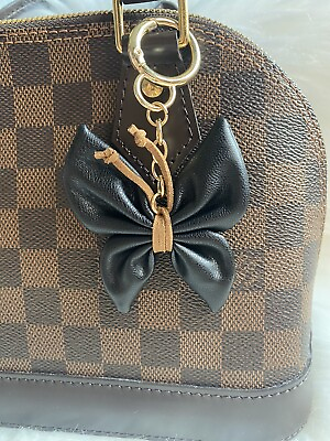 #ad Black butterfly bag charm Keychain Car Key Fob handmade gift new