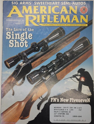 The American Rifleman Magazine November December 1999 Vintage