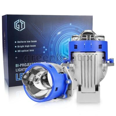 #ad 2X Hyperboloid Laser Bi LED Projector Lens LHD 3.0quot; Headlight Hi Lo 150W 50000LM