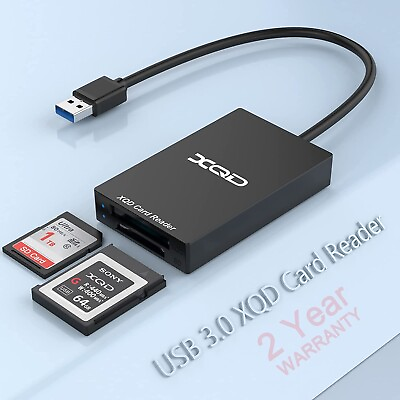 #ad USB 3.0 XQD SD Card Sony XQD Reader 2 in 1 Memory Card Reader 5Gpbs Super Speed