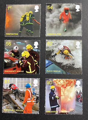 #ad GB QE II 2009 SG2958 2963 Fire and Rescue Service Fine Mint MNH